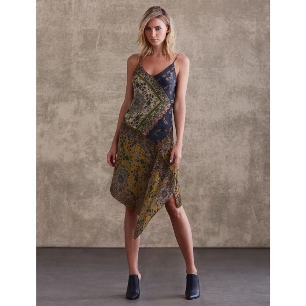 Bailey 44 Paisley Print Asymmetrical Eleanora Dress